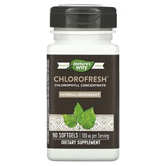 Nature's Way, Chlorofresh, концентрований хлорофіл, 90 капсул