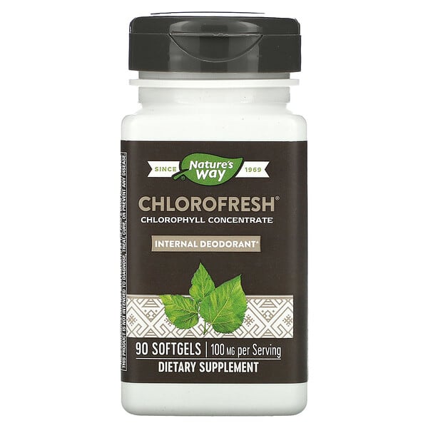 Nature's Way, Chlorofresh, Chlorophyll Concentrate, 50 mg, 90 Softgels