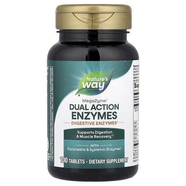 MegaZyme®, Dual Action Enzymes, 100 Tablets