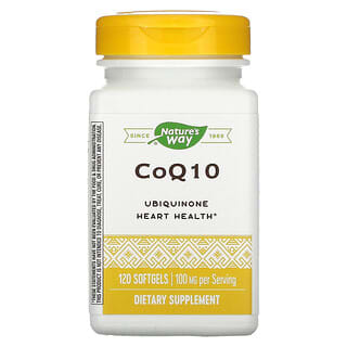 Nature's Way, CoQ10, 100 mg, 120 capsules à enveloppe molle