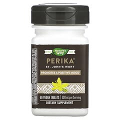 Nature's Way, Perika, Erva de São João, 300 mg, 60 Comprimidos Veganos