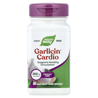 Nature's Way, Garlicin Cardio®, 350 mg, 90 Vegan Tablets