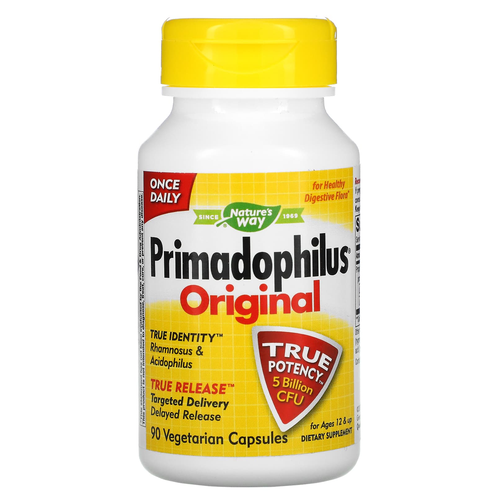 Nature's Way, Primadophilus, Original, Ages 12 & Up, 5 Billion CFU, 90 ...