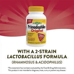 Nature's Way, Primadophilus, Original, Ages 12 & Up, 5 Billion CFU, 180 Vegetarian Capsules