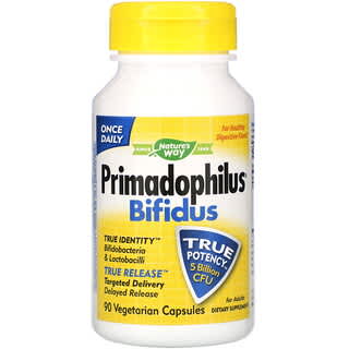 Nature's Way, Primadophilus Bifidus, For Adults, 5 Billion CFU, 90 Vegetable Capsules