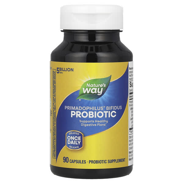 Nature's Way Primadophilus® Bifidus Probiotic, 5 Billion CFU, 90 Capsules