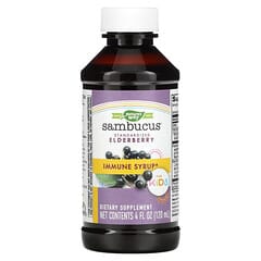 Nature's Way, Sambucus для детей, стандартизированный экстракт бузины, сироп для укрепления иммунитета, 120 мл (4 жидк. унции)