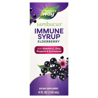 Nature's Way, Sambucus, Imunitný sirup, baza čierna, 120 ml