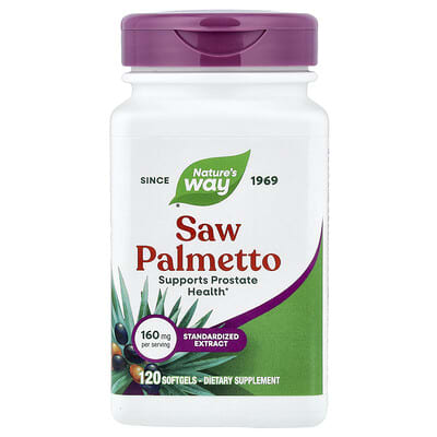 Nature's Way, Saw Palmetto, 160 mg, 120 Softgels