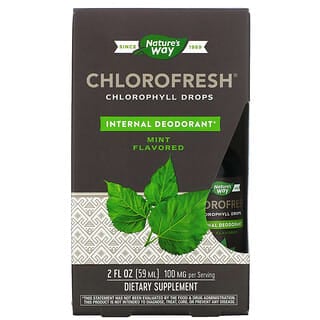 Nature's Way, قطرة كلوروفيل Chlorofresh، بنكهة النعناع، 2 أونصة سائلة (59 مل)