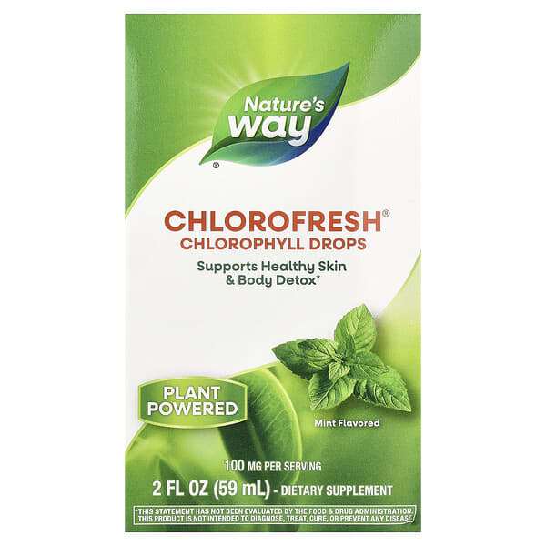 Nature's Way, Chlorofresh®, 엽록소 드롭, 민트, 59ml(2fl oz)