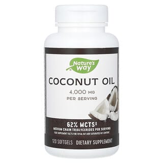 Nature's Way, Coconut Oil, 4,000 mg, 120 Softgels (1,000 mg per Softgel )