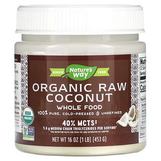 Nature's Way, Organic Raw Coconut, Whole Food, 16 oz (453 g)