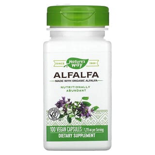 Nature's Way, Alfalfa, 405 mg, 100 cápsulas veganas
