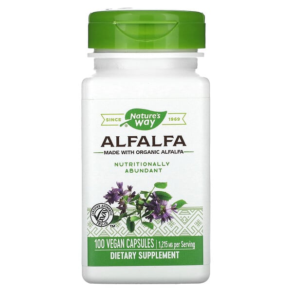 Nature's Way, Alfalfa, 1,215 mg, 100 Vegan Capsules