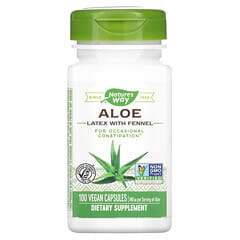 Nature's Way, Aloe-Latex mit Fenchel, 140 mg, 100 vegane Kapseln