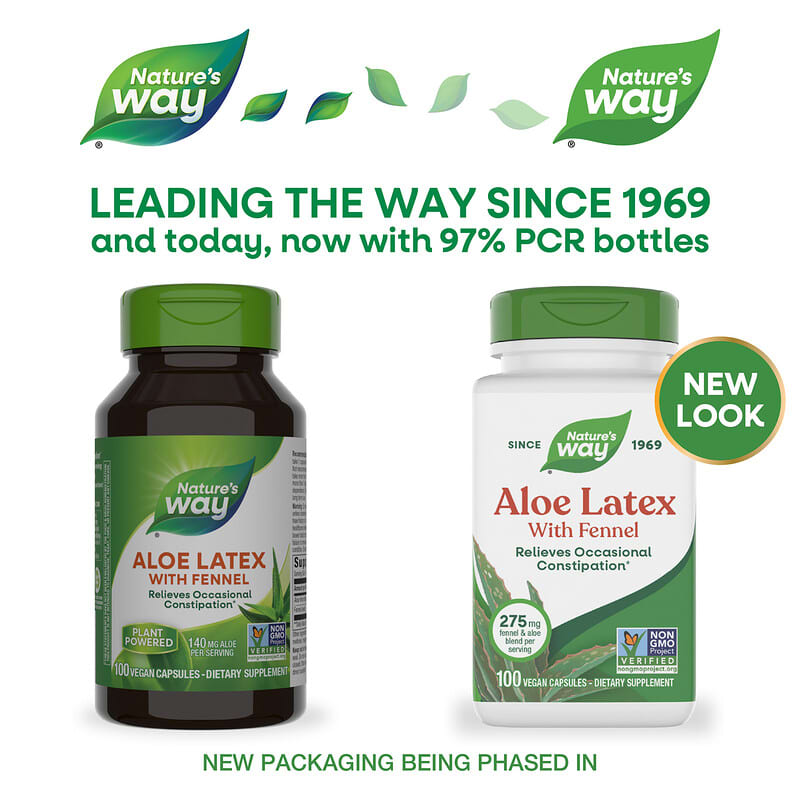 Aloe-Latex mit Fenchel, 140 mg, 100 vegane Kapseln
