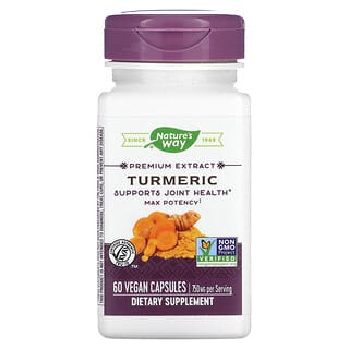 Nature's Way, Extrait premium de curcuma, 750 mg, 60 capsules vegan