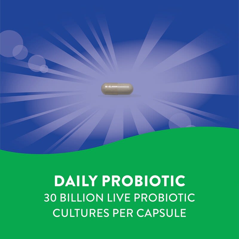 Nature's Way, Fortify, Daily Probiotic + Prebiotics, Everyday Care, 30 Billion CFU, 30 Delayed-Release Veg Capsules