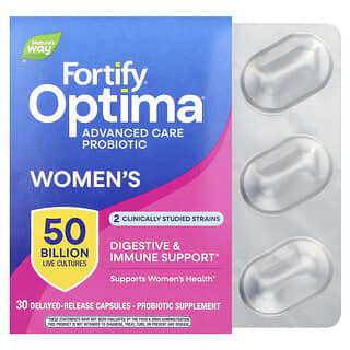 Nature's Way, Fortify®  Optima, пробиотик для женщин, 30 капсул с отсроченным высвобождением