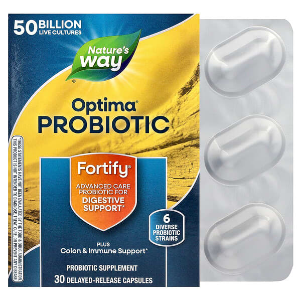 Nature's Way, Optima® Probiotic, Fortify®, 30 Delayed-Release Capsules