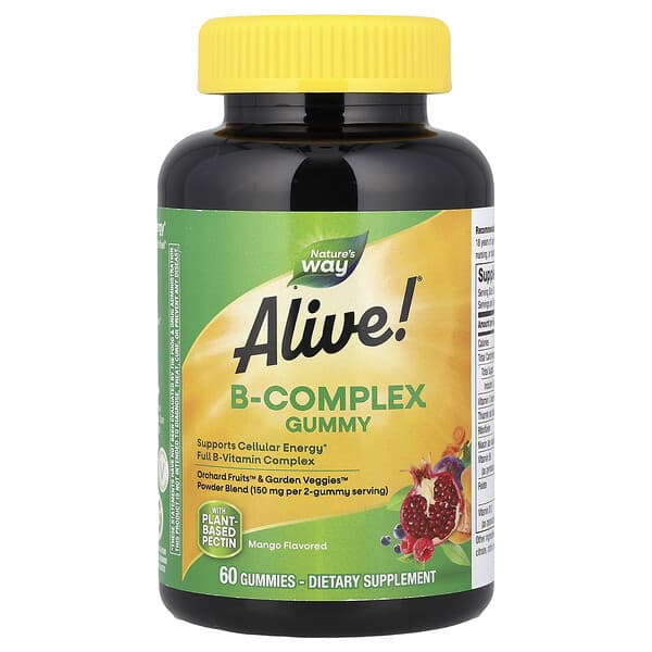 Nature's Way, Levend! B-Complex Gummy, Mango, 60 Gummies