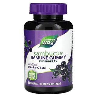 Nature's Way, Sambucus, Immune Gummy, Elderberry, 60 Gummies
