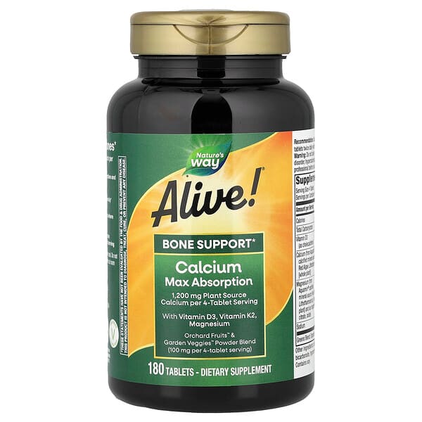 ناتشرز واي‏, Alive!‎ أقصى امتصاص للكالسيوم ، 180 قرصًا