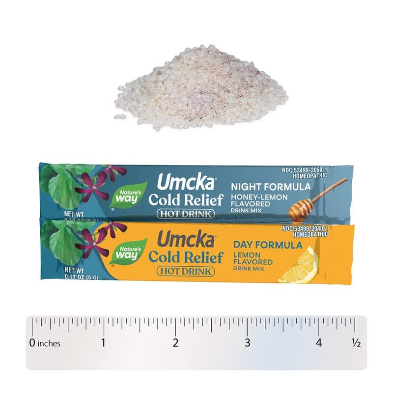 Umcka®, Cold Relief Hot Drink, Day + Night, Ages 6+, Lemon, Honey