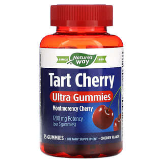 Nature's Way, Tart Cherry, Ultra Gummies, Cherry, 400 mg, 75 Gummies