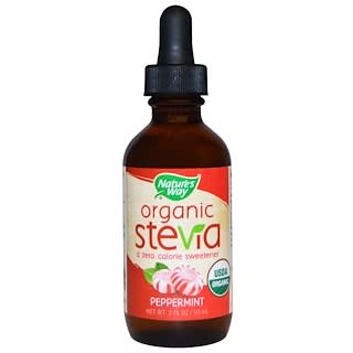 Nature's Way, Organic, Stevia, Peppermint, 2 fl oz (59 ml)