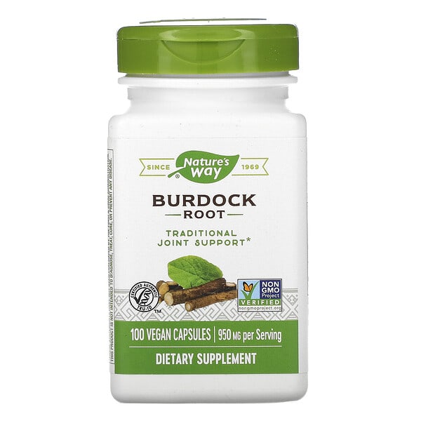 Nature's Way, Burdock Root, 475 mg, 100 Vegan Capsules