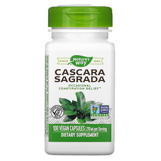 Nature's Way, Cascara Sagrada, 270 mg, 100 Cápsulas Veganas