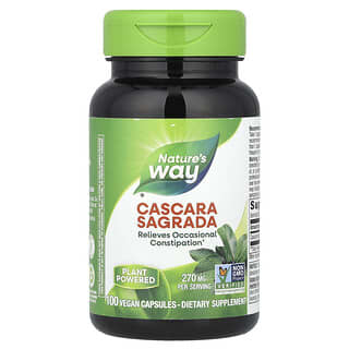 Nature's Way, Cascara sacrée, 270 mg, 100 capsules végétariennes