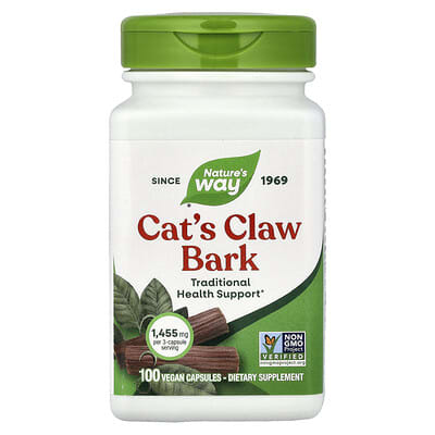 Nature's Way, Cat's Claw Bark, 100 Vegan Capsules (0.48 mg per Capsule)