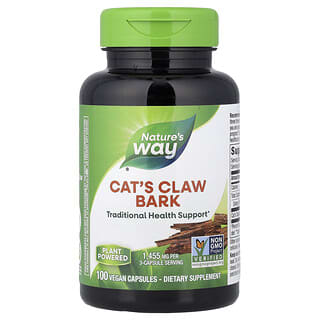 Nature's Way, Cat's Claw Bark, 1,455 mg, 100 Vegan Capsules (485 mg per Capsule)