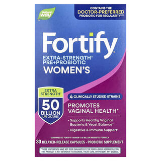 Nature's Way, Fortify® női probiotikum, 50 milliárd CFU, 30 késleltetett hatóanyag-leadású kapszula