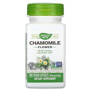 Nature's Way, Fleur de camomille, 350 mg, 100 capsules vegan