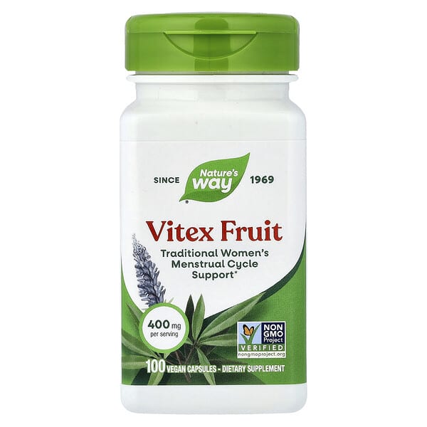 Nature's Way, Vitex Fruit, 400 mg, 100 Vegan Capsules