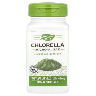 Nature's Way, Chlorella, Micro-Algae, 1,230 mg, 100 Vegan Capsules (410 mg per Capsule)