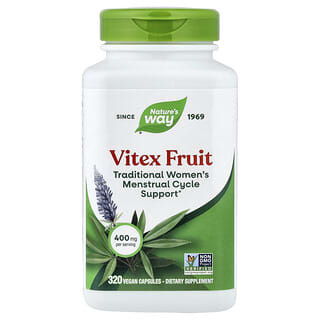 Nature's Way, Vitex Meyvesi, 400 mg, 320 Vegan Kapsül