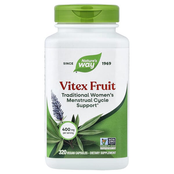 Nature's Way, Vitex Fruit, 400 mg, 320 Vegan Capsules