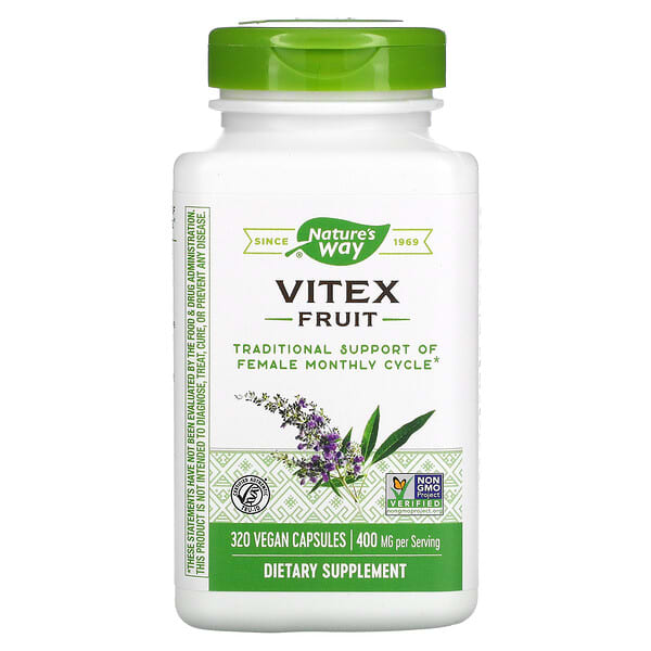 Nature's Way, Vitex Fruit, 400 mg, 320 Vegan Capsules