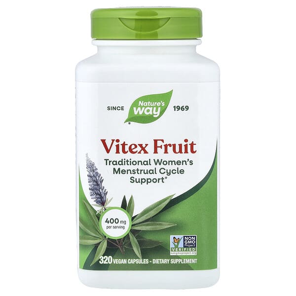Nature's Way, Vitex Fruit, 400 mg, 320 Vegan Capsules