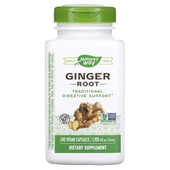 Nature's Way, Ginger Root, 550 mg, 240 Vegan Capsules