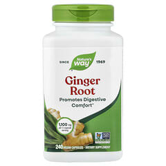【7inch】Ginger Root Ginger Root, 240 Vegan Capsules (0.55 mg per Capsule)