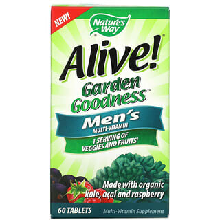 Nature's Way, Alive! Garden Goodness, мультивитамины для мужчин, 60 таблеток