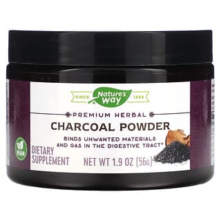 Nature's Way, Premium Herbal, Charcoal Powder, 1.9 oz (56 g)
