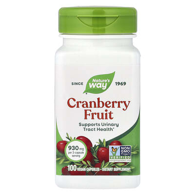 Nature's Way, Cranberry Fruit, 100 Vegan Capsules (465 mg per capsule)