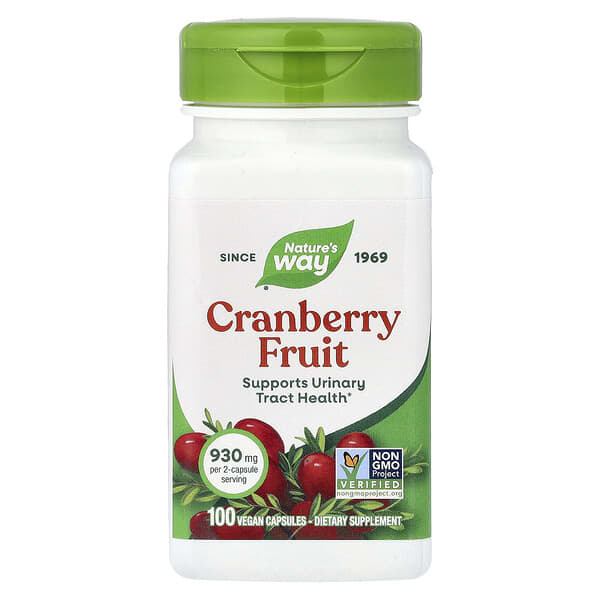 Cranberry Fruit, 100 Vegan Capsules (465 mg per Capsule)